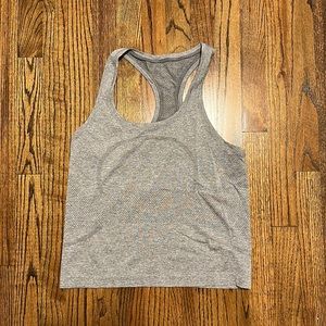 Lululemon size 8 swiftly tech tank top grey